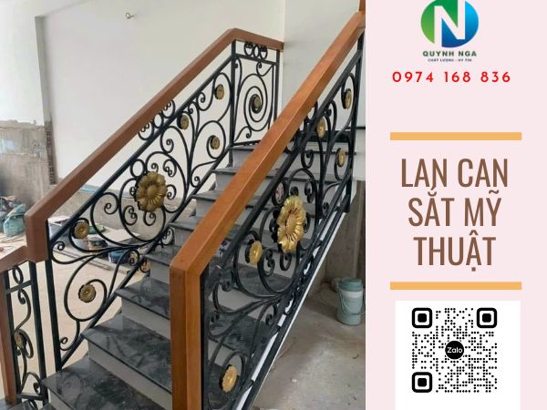 lan can sắt mỹ thuật